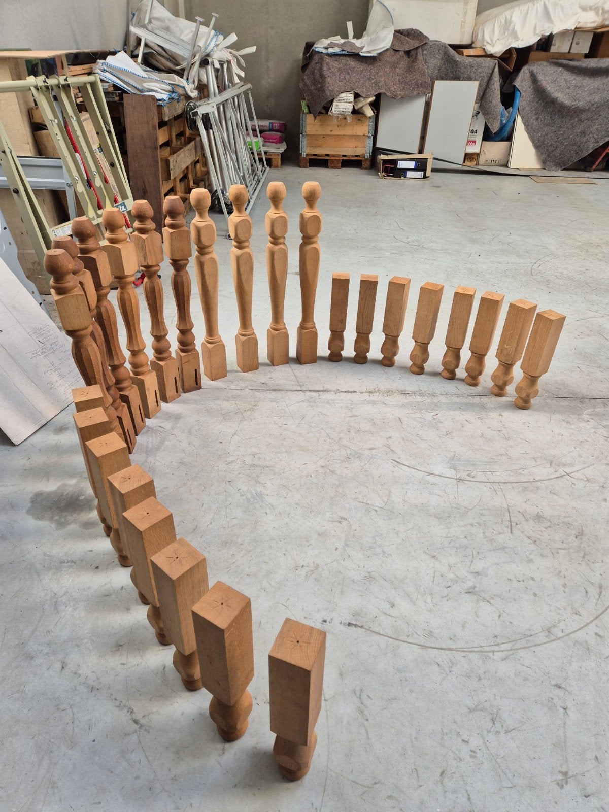 Massief eiken poten., Bricolage & Construction, Enlèvement