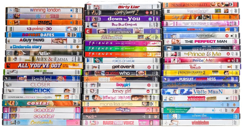 Lot van 60 DVD's met meidenfilms, Cd's en Dvd's, Ophalen, Engels, Alle leeftijden, Nederlands
