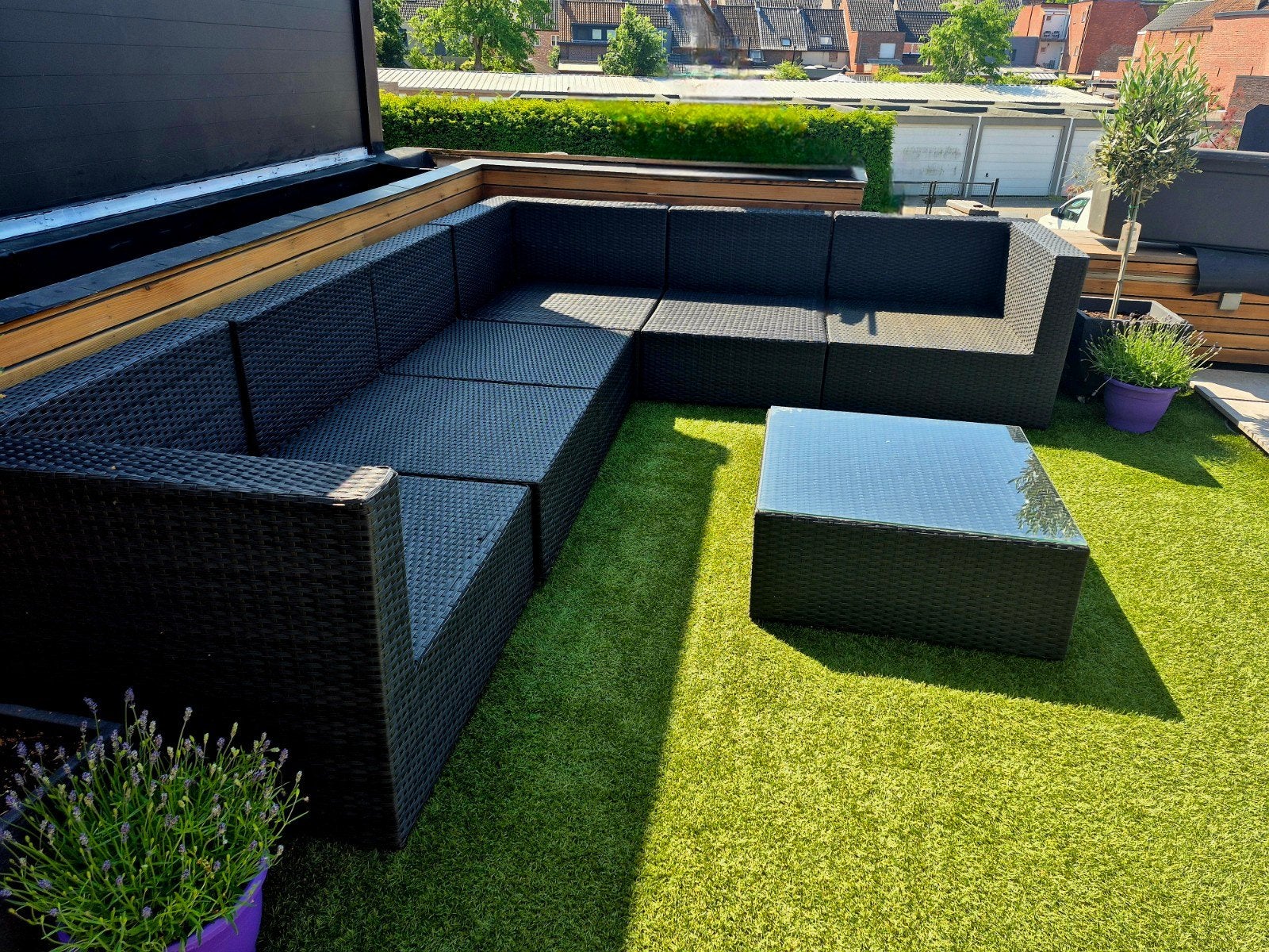 Loungeset hoekset wicker Bristol, Tuin en Terras, Tuinsets en Loungesets, Ophalen, Wicker, Loungeset