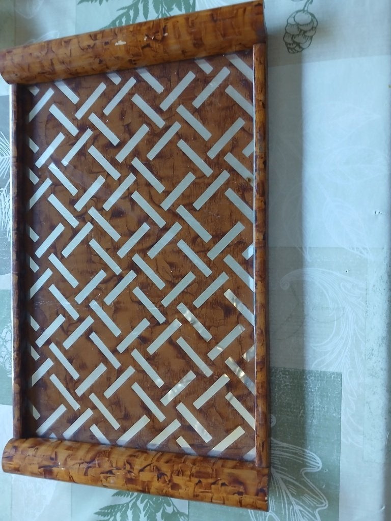 Plateau miroir, Enlèvement, Comme neuf, Rectangulaire, Plateau