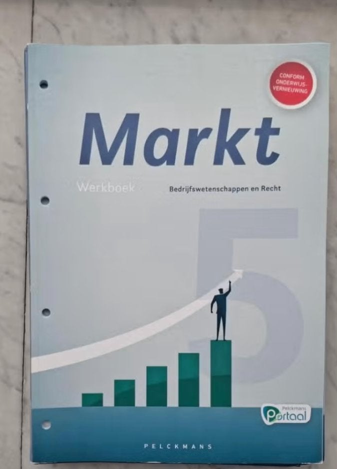 MARKT – Werkboek Bedrijfswetenschappen en Recht, Livres, Livres scolaires, Neuf, Enlèvement ou Envoi, Secondaire, Autres matières