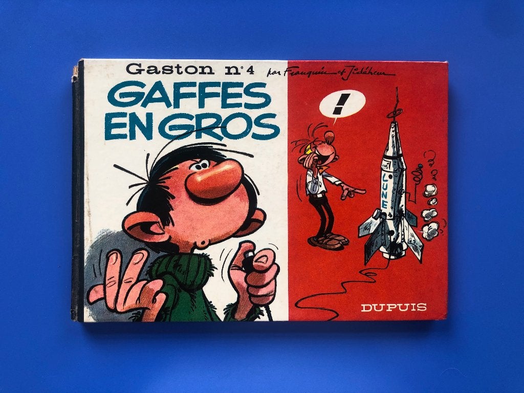 EO 1965 Gaston 4 Gaffes en gros - Franquin et Jidéhem (2), Boeken, Stripverhalen, Gelezen, Eén stripboek, Ophalen