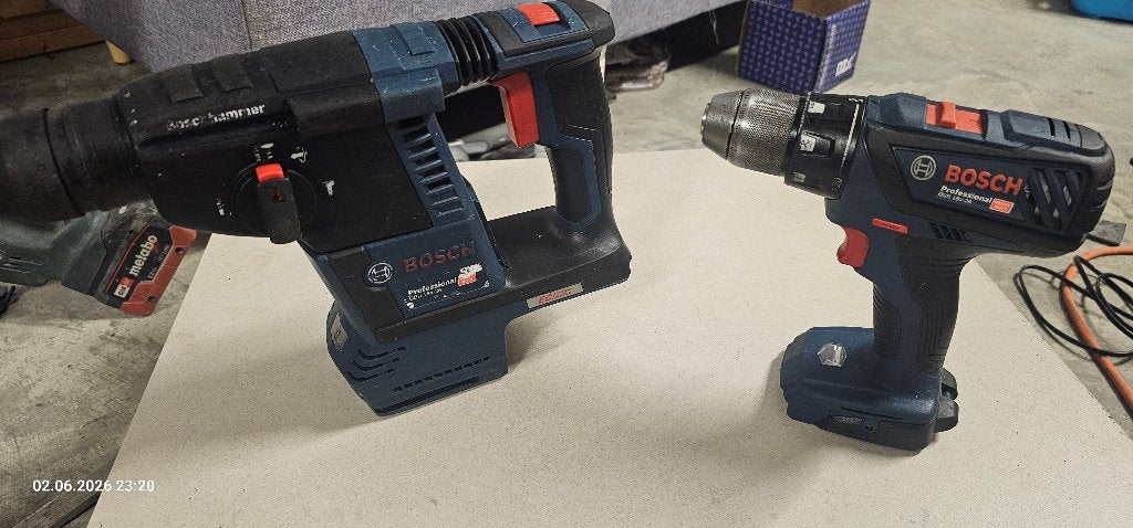 Perceuse sans fil Bosch+marteau combiné sans fil, Enlèvement, Utilisé