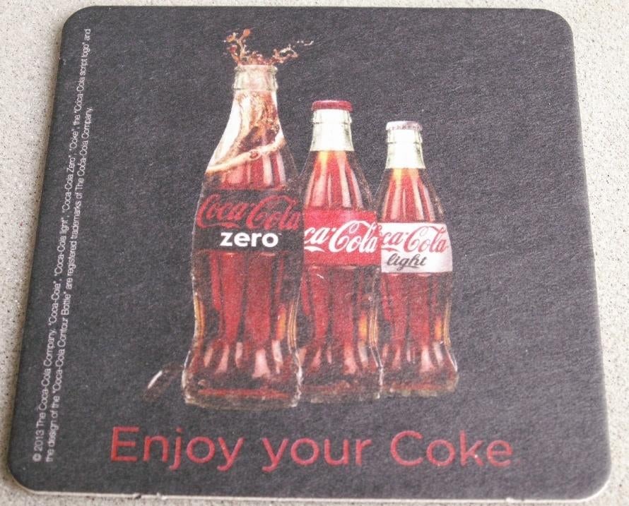 Coca Cola bierviltje onderzetter enjoy your Coke Coca-Cola, Ophalen of Verzenden, Nieuw