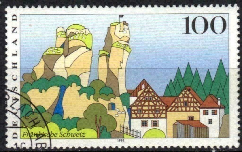 Allemagne 1995 - Yvert 1639 - Suisse franconienne (ST), Envoi, Affranchi
