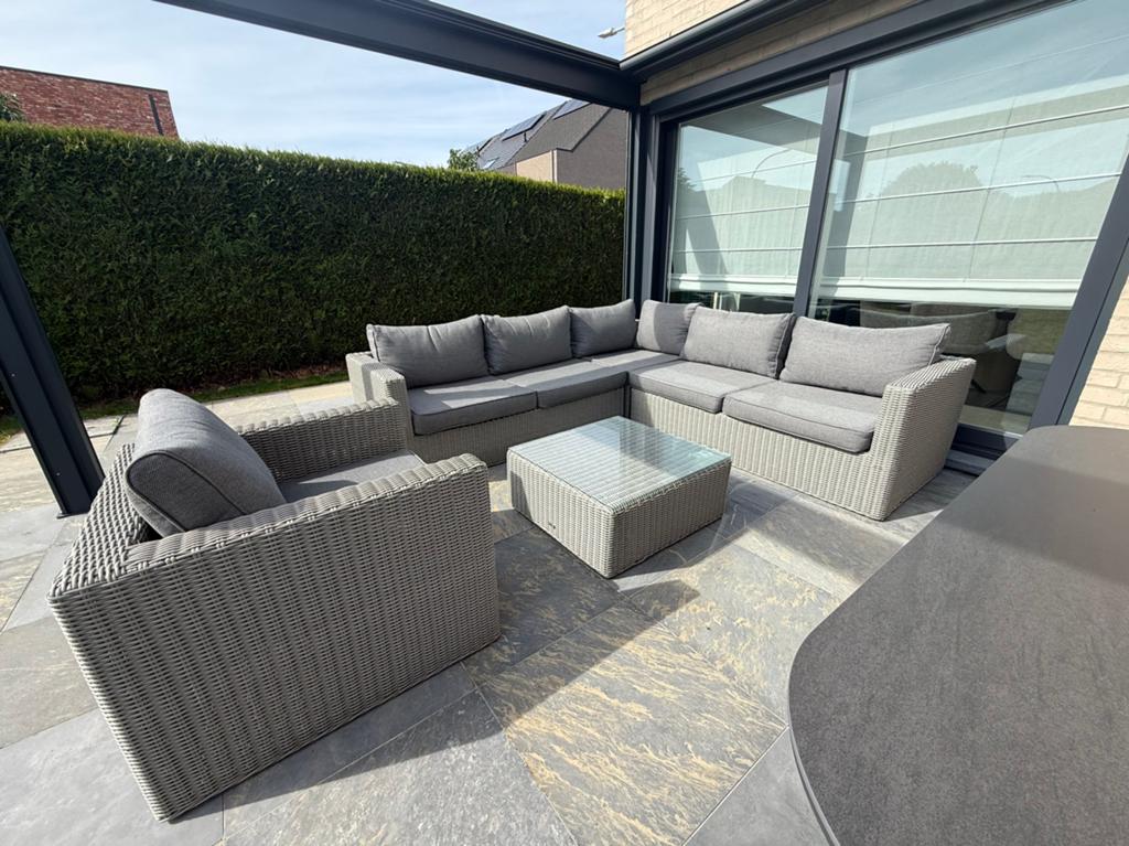 Prachtige wicker lounge set – zo goed als nieuw! ️️, Ophalen, Zo goed als nieuw