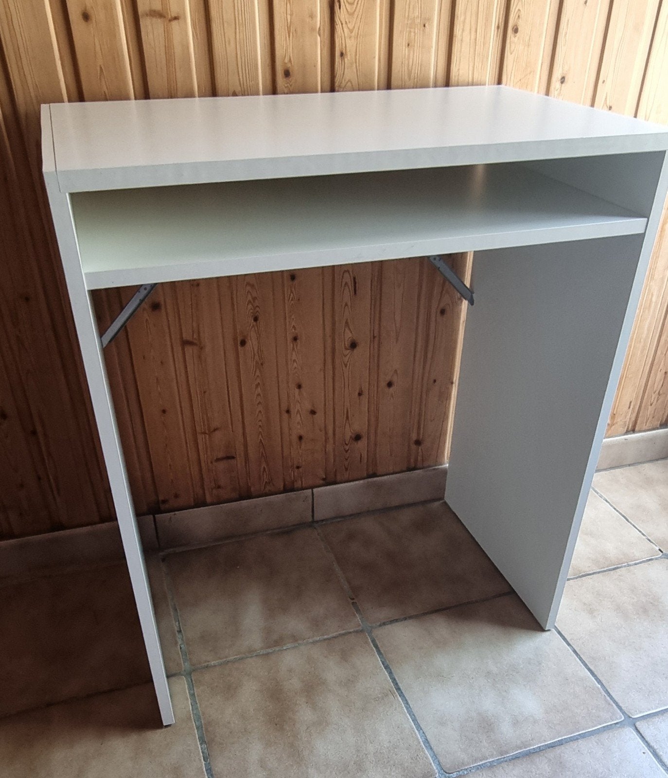 Petit bureau informatique/table console compacte blanche, Maison & Meubles, Bureaux, Comme neuf, Bureau d'ordinateur, IKEA, Moderne