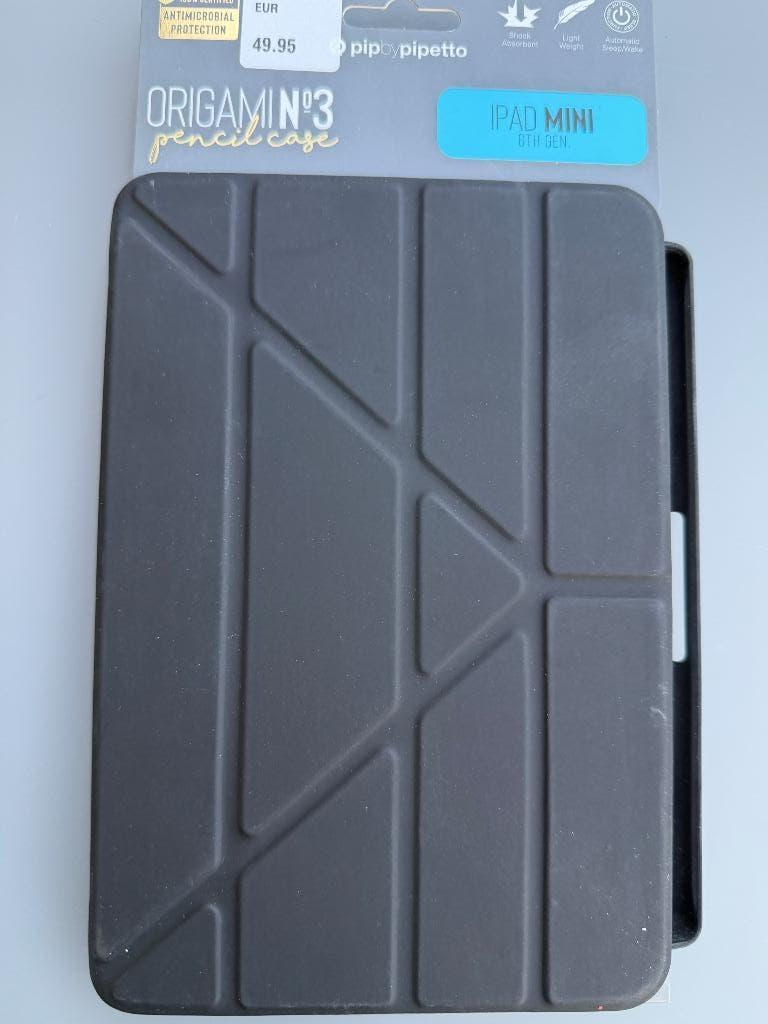Pipetto Origami No.3 Pencil Case iPad Mini 6 (Zwart) - NW, Ophalen, Nieuw, Bescherming voor- en achterkant