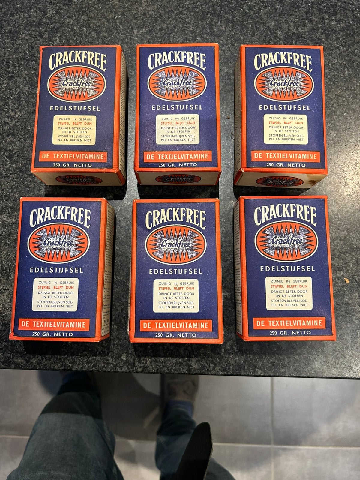 Crackfree edelstijfsel jaren 50 ( 7,5 frank ), Ophalen of Verzenden