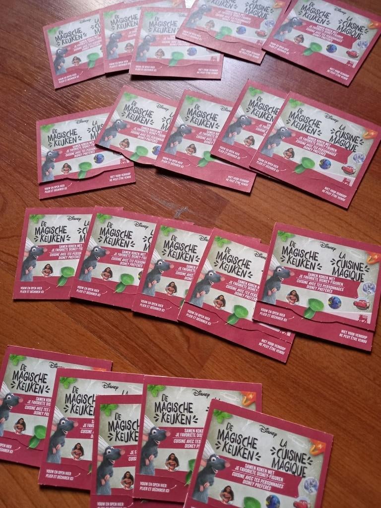 Delhaize - Spaaractie 'De Magische keuken' - 23 boekjes 2020, Verzamelen, Stickers, Verzenden, Zo goed als nieuw, Winkel of Supermarkt