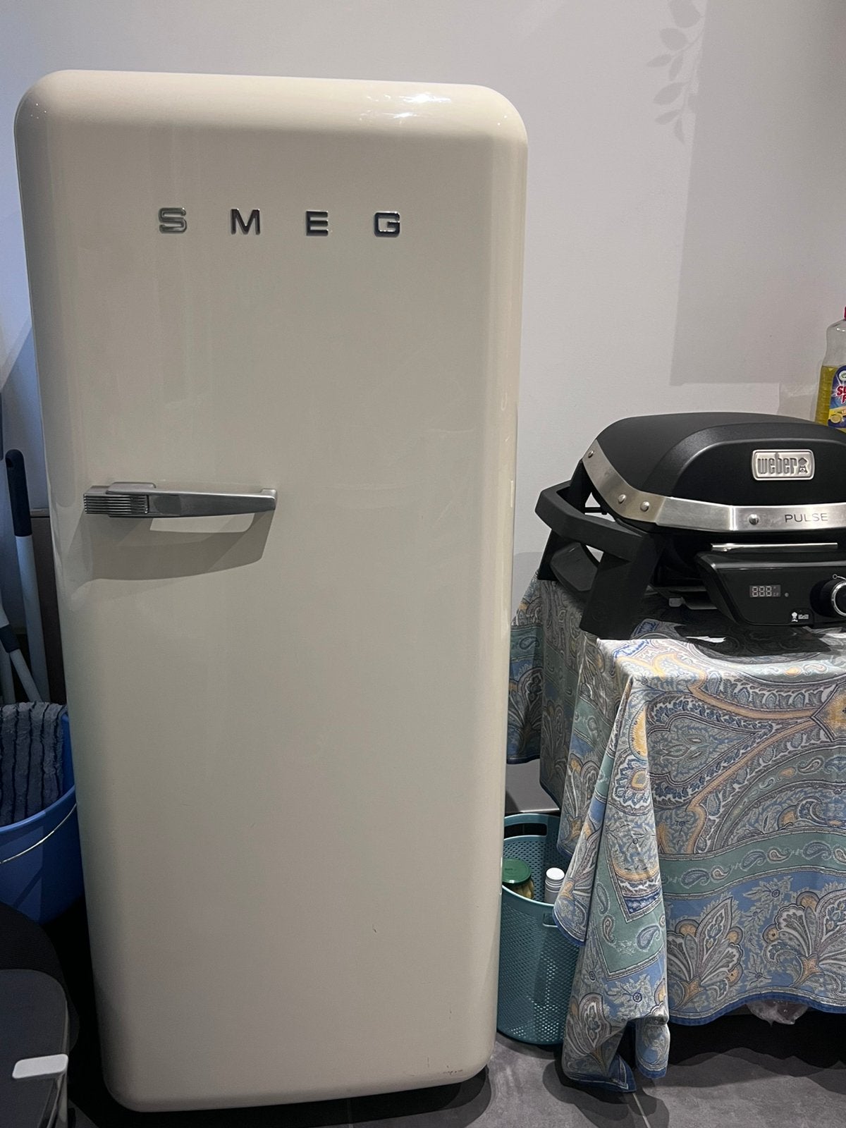 SMEG koelkast, Ophalen, Gebruikt, Met vriesvak