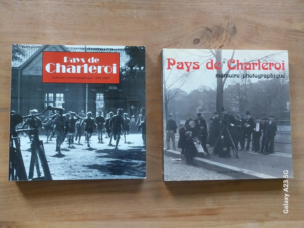 Lot 2 livres : Pays de Charleroi - Mémoire Photographique, Livres, Histoire nationale, Enlèvement ou Envoi