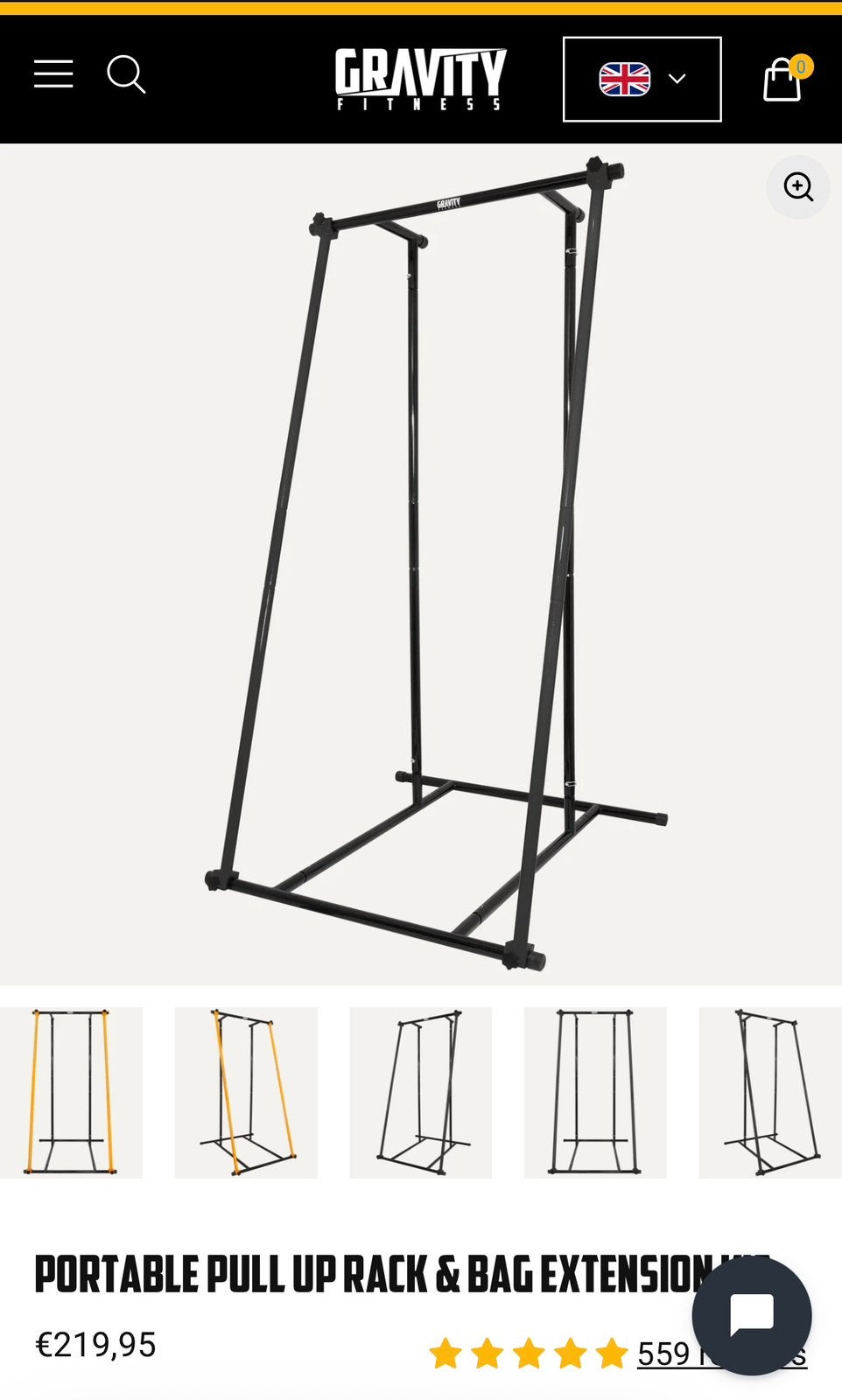 Gravity fitness Portable Pull up Rack, Kleding | Dames, Ophalen, Zo goed als nieuw