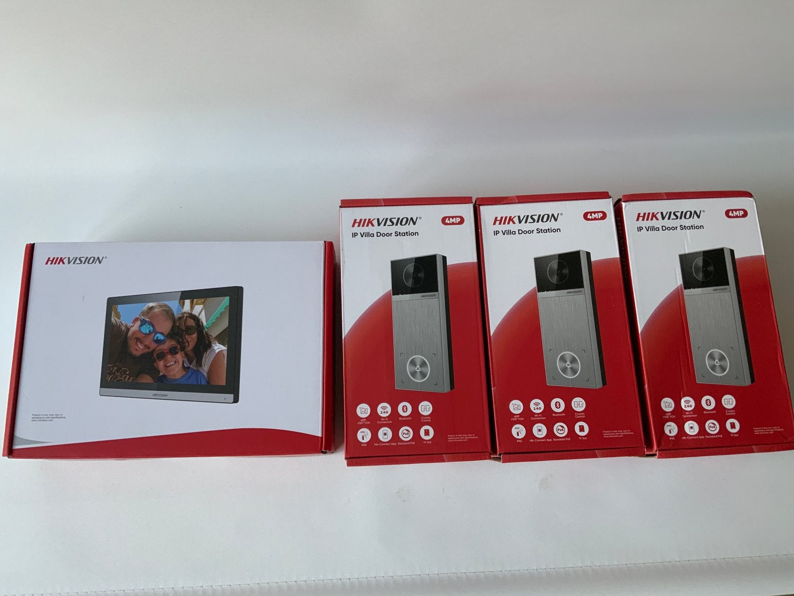 3 Nieuwe Deurintercom 4MP + Touchscreen nieuw, Audio, Tv en Foto, Videobewaking, Ophalen of Verzenden, Nieuw, Buitencamera