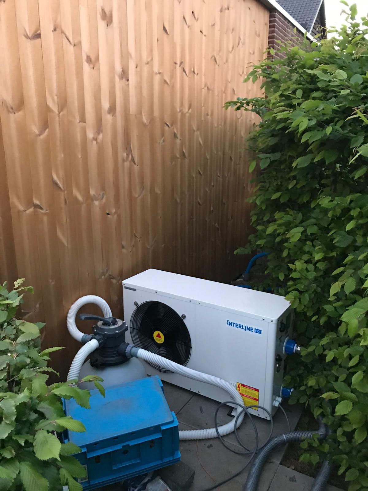 Warmtepomp zwembad, Tuin en Terras, Ophalen, Zo goed als nieuw