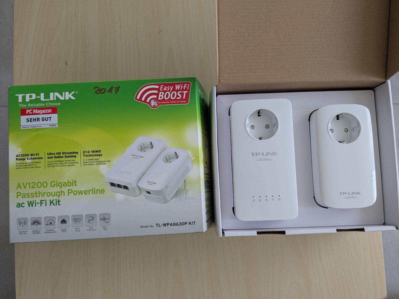 Krachtige Powerline wifikit TP-link, Enlèvement