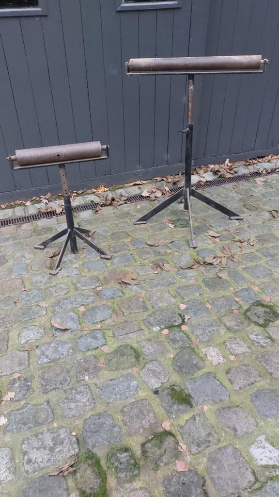 Gelagerde rolbokken voor het zware hout en metaal werk., Doe-het-zelf en Bouw, Ophalen