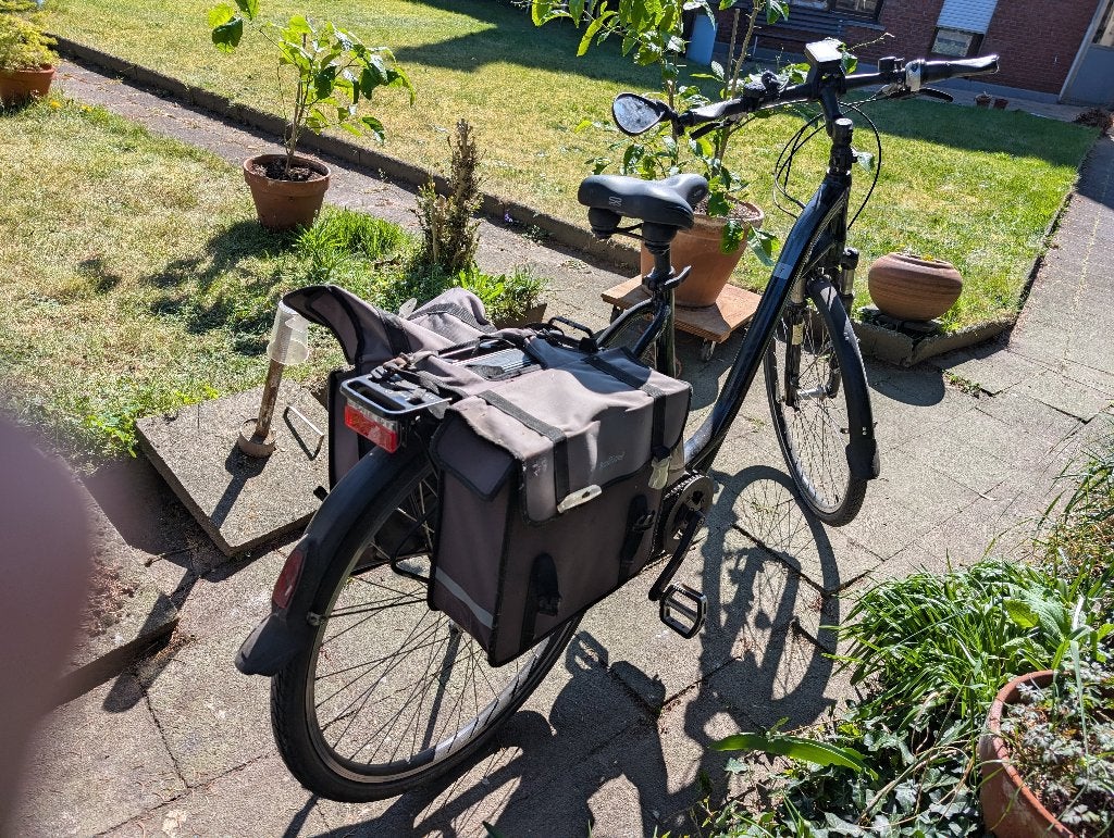 Elektrische herenfiets met 2 batterijen, Fietsen en Brommers, Ophalen, Gebruikt, Overige merken, Versnellingen