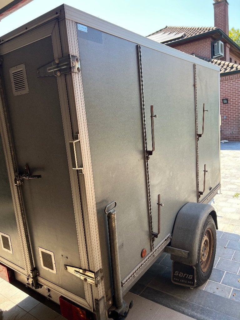Gesloten geremde aanhangwagen, Auto diversen, Aanhangers en Bagagewagens, Ophalen, Gebruikt