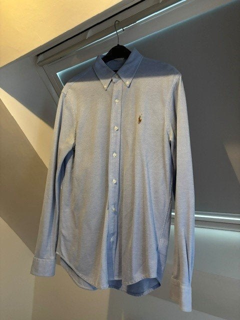Chemise Ralph Lauren — bleu clair — taille M, Vêtements | Hommes, Chemises, Tour de cou 39/40 (M), Enlèvement ou Envoi, Ralph Lauren