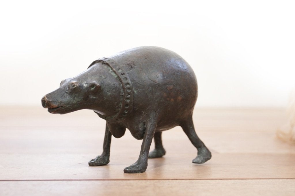Bert Kiewiet - Het Tietenbeest, bronze vers 1980, Enlèvement, Brons, Statue