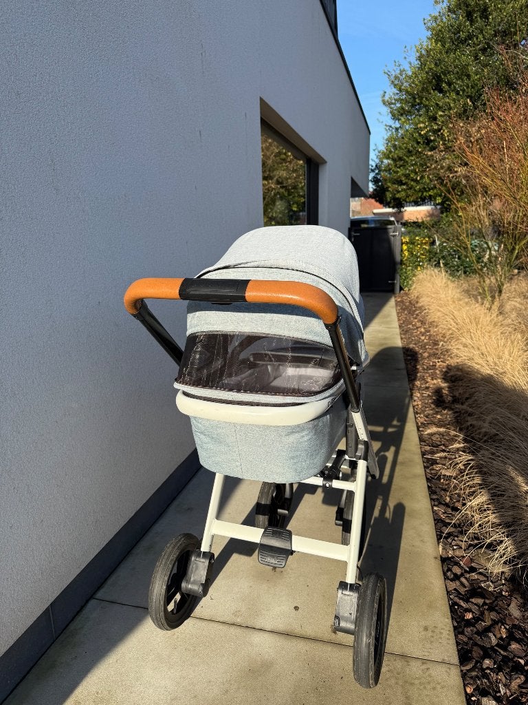 Kinderwagen Dubatti One ‘melange green’, Luchtbanden, Zo goed als nieuw, Ophalen, Kinderwagen