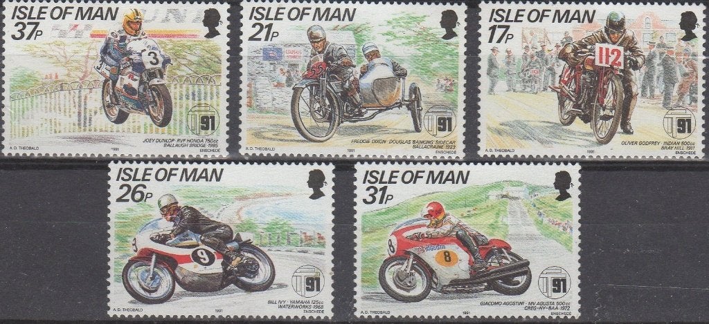 Eiland Man - TT Mountain Course Motorraces, Timbres & Monnaies, Timbres | Europe | Royaume-Uni, Enlèvement ou Envoi, Non oblitéré