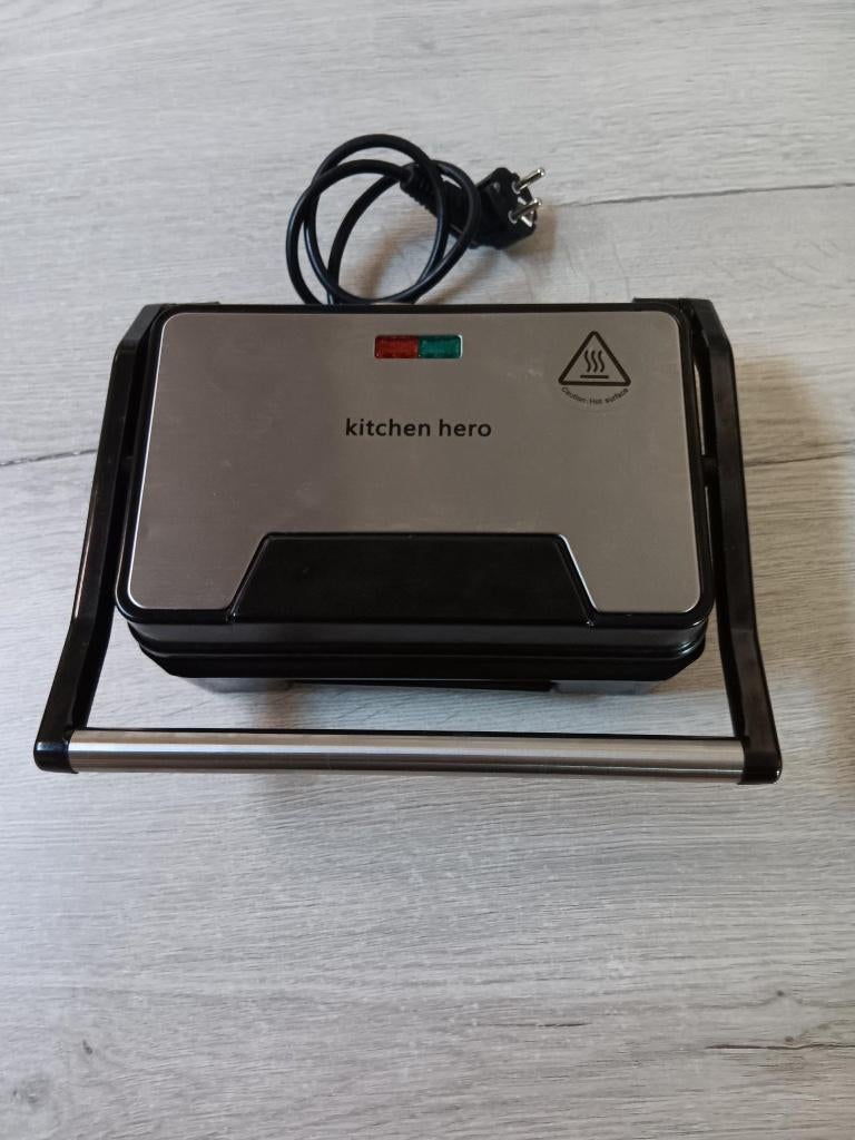 Kitchen Hero Grill & Panini Maker – Zo goed als nieuw!, Enlèvement, Comme neuf