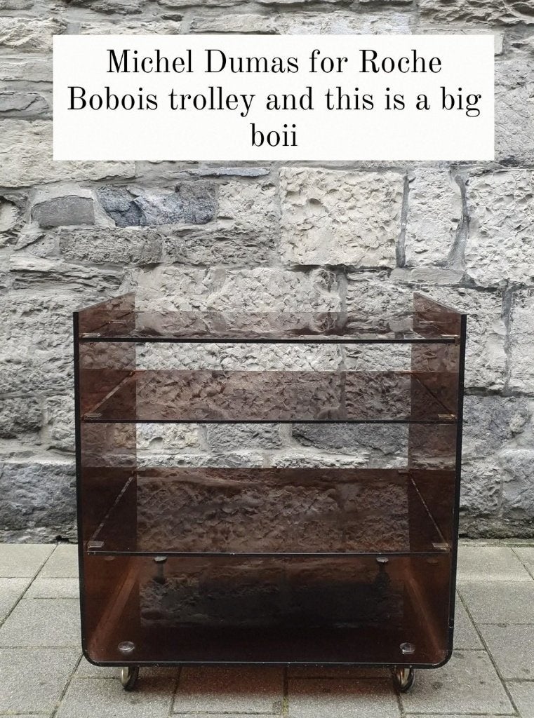 Michel Dumas voor Roche Bobois trolley, Antiek en Kunst, Ophalen, 75 cm, Overige typen, Kunststof