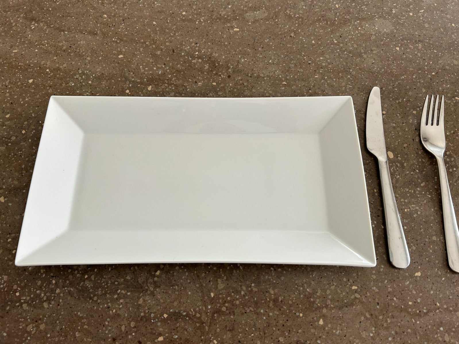 Wit bord 33 x 17cm, Ophalen, Zo goed als nieuw, Bord(en), Modern