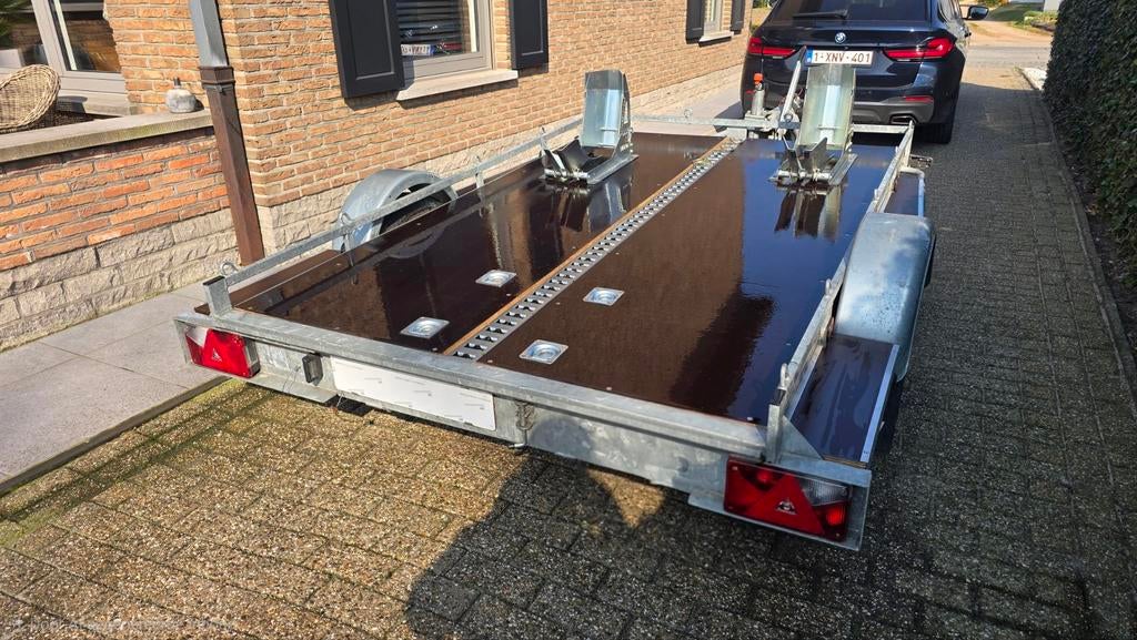 Motortrailer / Quad trailer 750kg geremd te huur/ te koop, Ophalen