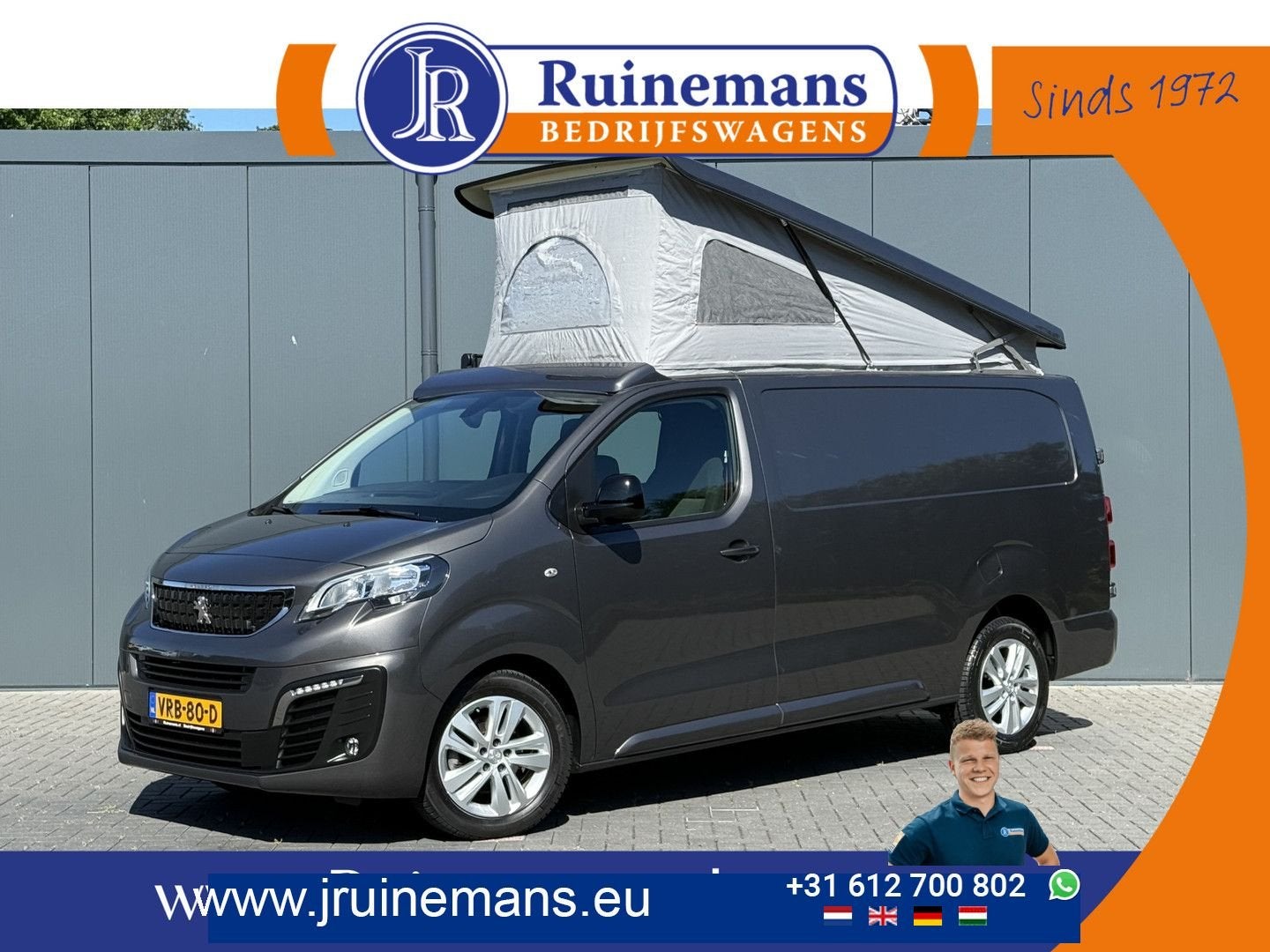 Peugeot Expert 2.0 BlueHDI 145 PK / FIXXTER HEFDAK / THULE L, Auto's, Parkeersensor, Te koop, 194 g/km, Handgeschakeld