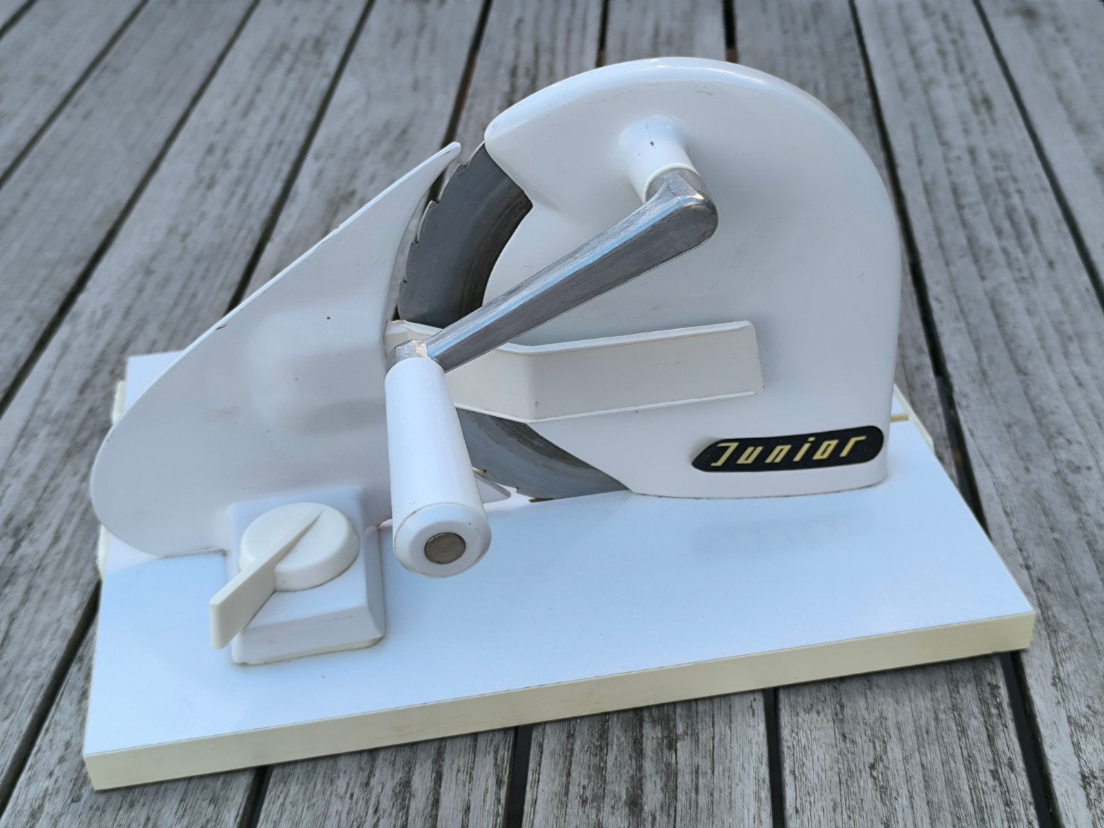 Retro handmatige broodsnijmachine, Antiek en Kunst, Ophalen of Verzenden