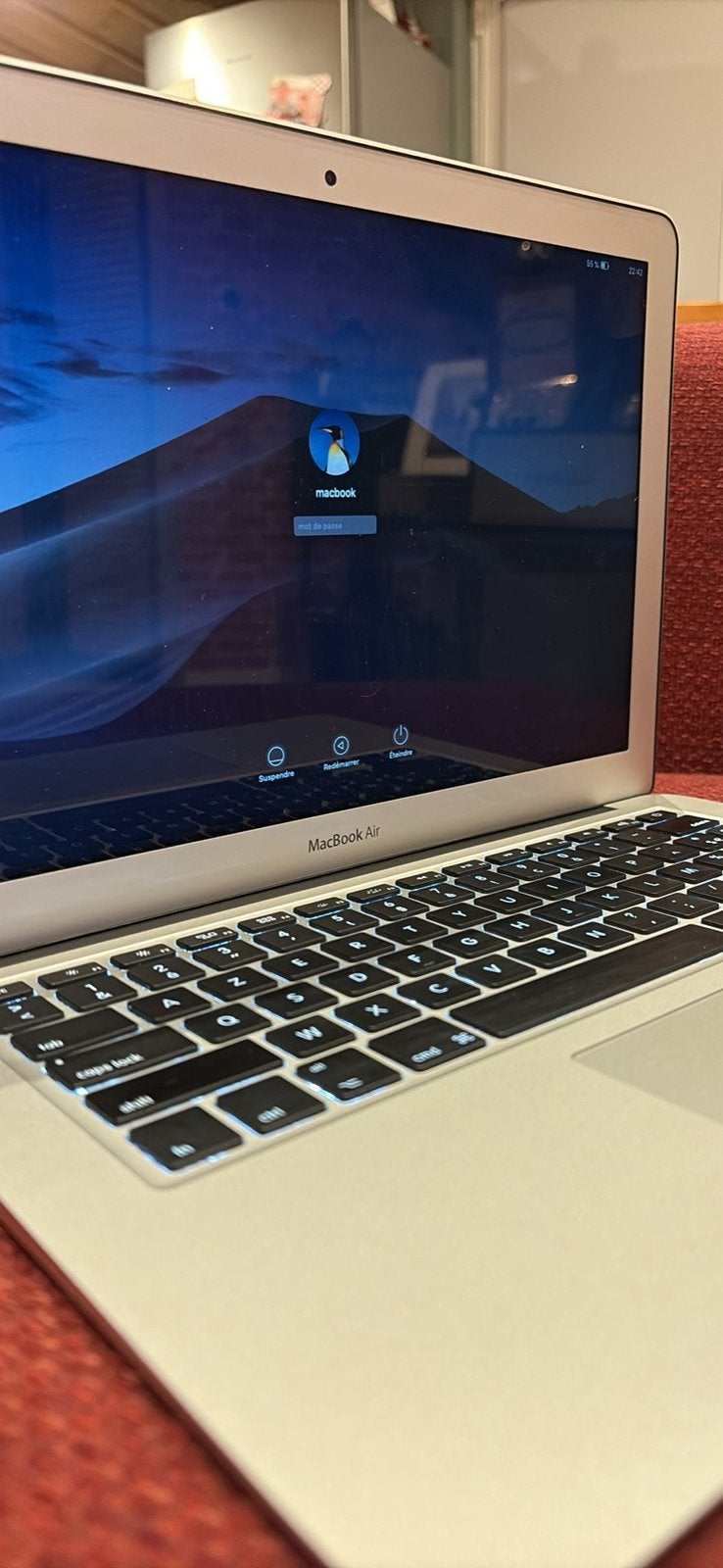 MacBook Air 2017, Informatique & Logiciels, 256 GB, Comme neuf, Enlèvement, Azerty