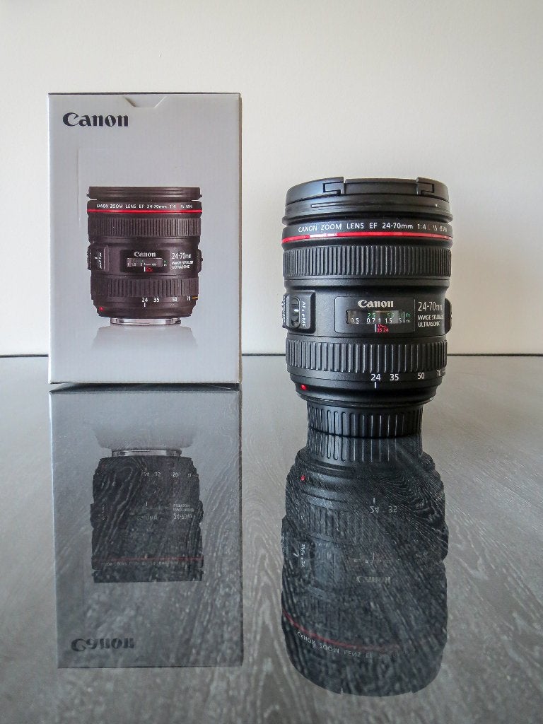 Canon zoomlens EF 24-70mm f/4L IS USM, Audio, Tv en Foto, Foto | Lenzen en Objectieven, Ophalen, Beschermhoes/tas, Canon, Overige typen