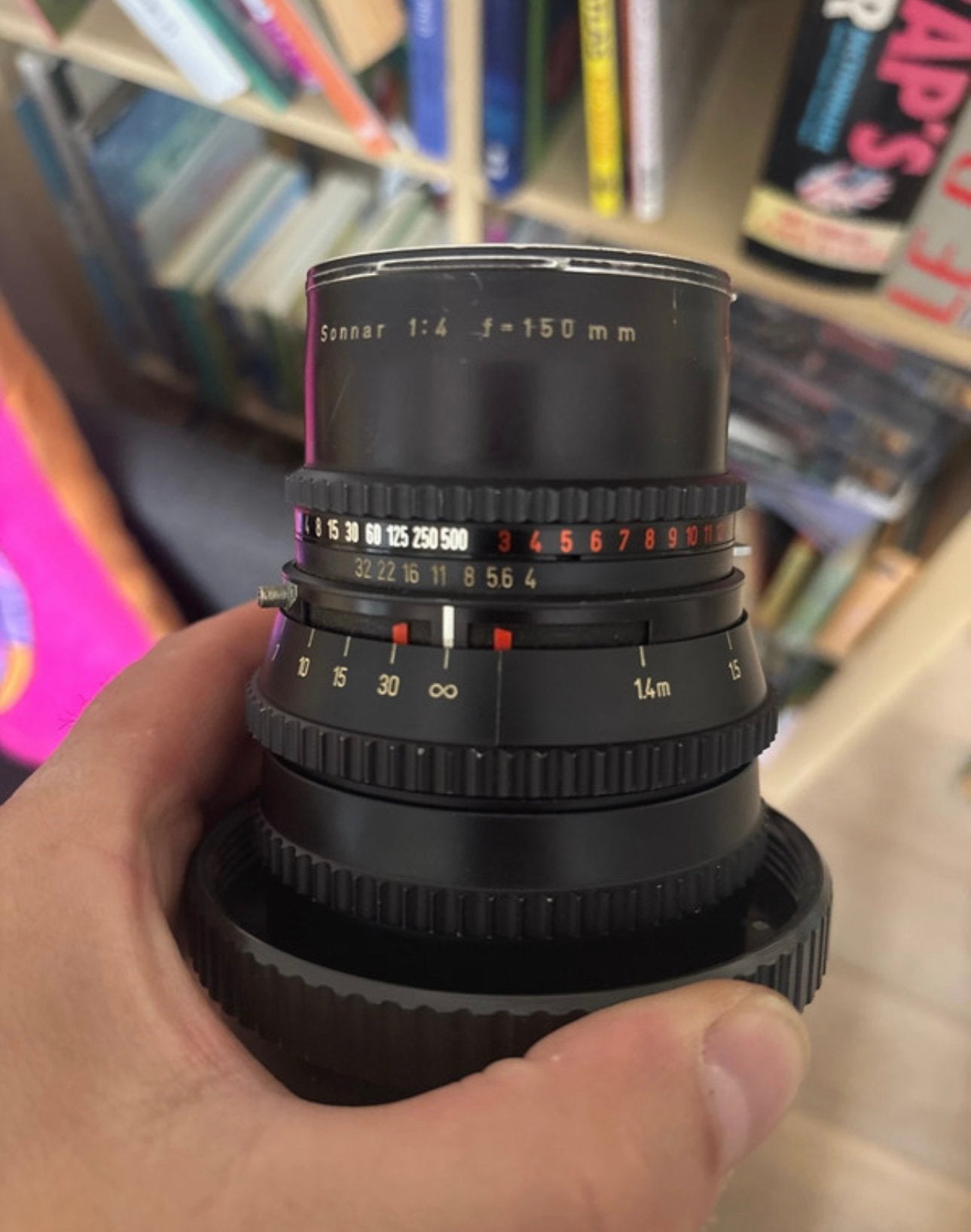 Hasselblad 150 mm sonar, Ophalen of Verzenden, Zo goed als nieuw, Hasselblad, Zonnekap