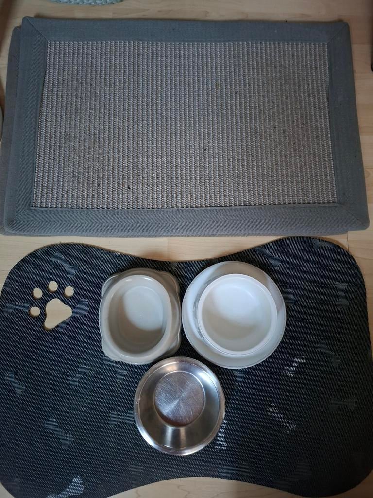 Krabmat + voedermat voor kat, Ophalen, Gebruikt