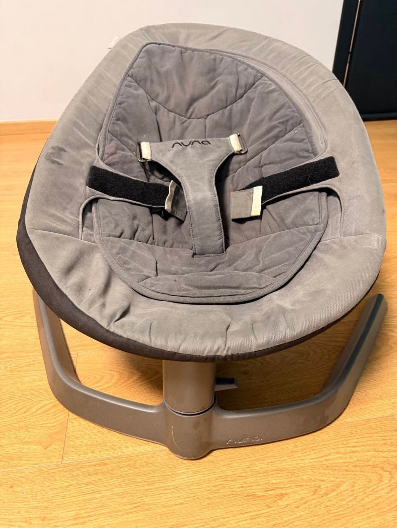 Transat balancelle Nuna LEAF gris, Kinderen en Baby's, Ophalen, Zo goed als nieuw, Schommelstoel, Met gordel(s) of riempje(s)