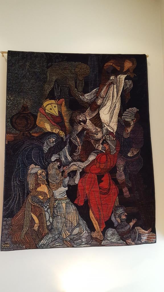Wandtapijt Vic GENTILS 'Kruisafname van Christus', Antiek en Kunst, Ophalen