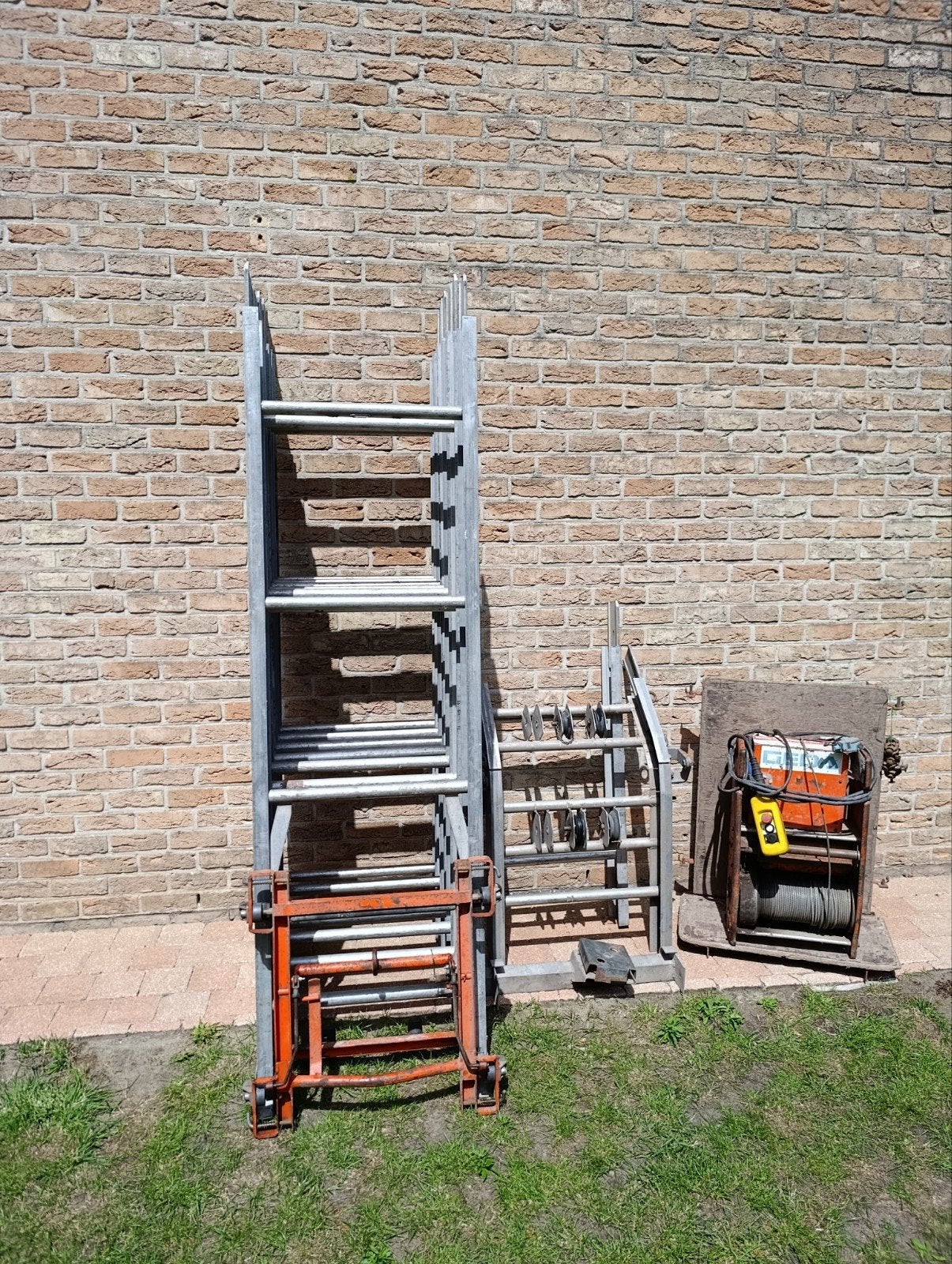 ladderlift geda, pannenlift 15 m, Bricolage & Construction, Monte-charges, Enlèvement, Utilisé, Ascenseur de chantier