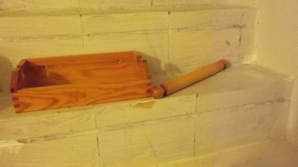 Houten Keukenrolhouder, Huis en Inrichting, Ophalen of Verzenden, Hout