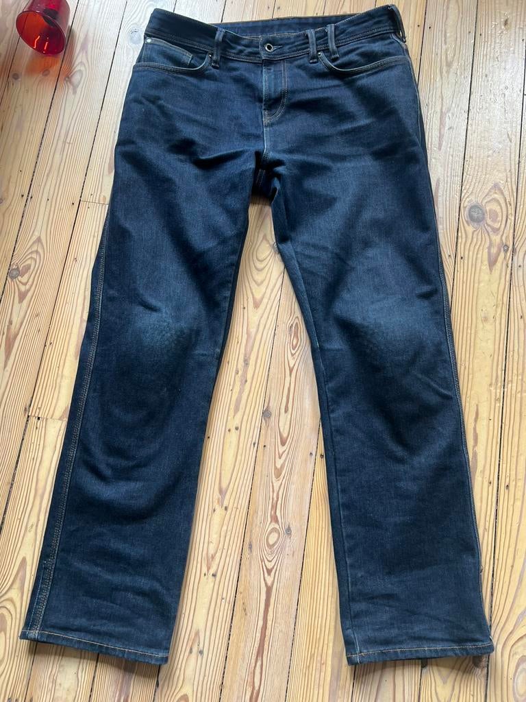 REV’IT Philly 3 motorjeans donker blauw in zeer goede staat, Ophalen, Heren, Broek | textiel, REV’IT!