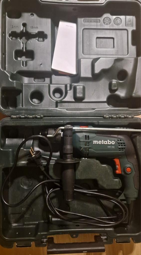 Perceuse Metabo, Enlèvement, Perceuse