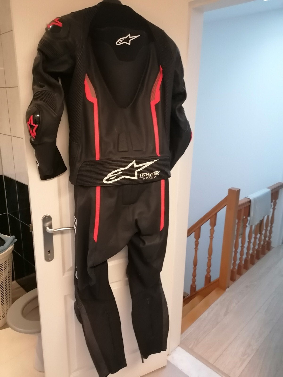 lederen motorpak 2 delig Alpinestars, Motoren, Kleding | Motorkleding, Ophalen, Alpinestars, Tweedehands, Heren