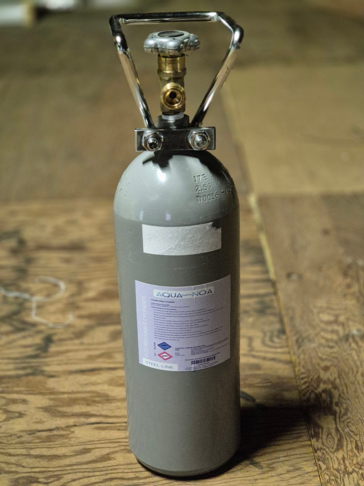 AQUA NOA CO2 FLES 2KG GEVULD, Enlèvement ou Envoi, Utilisé, CO₂-systeem