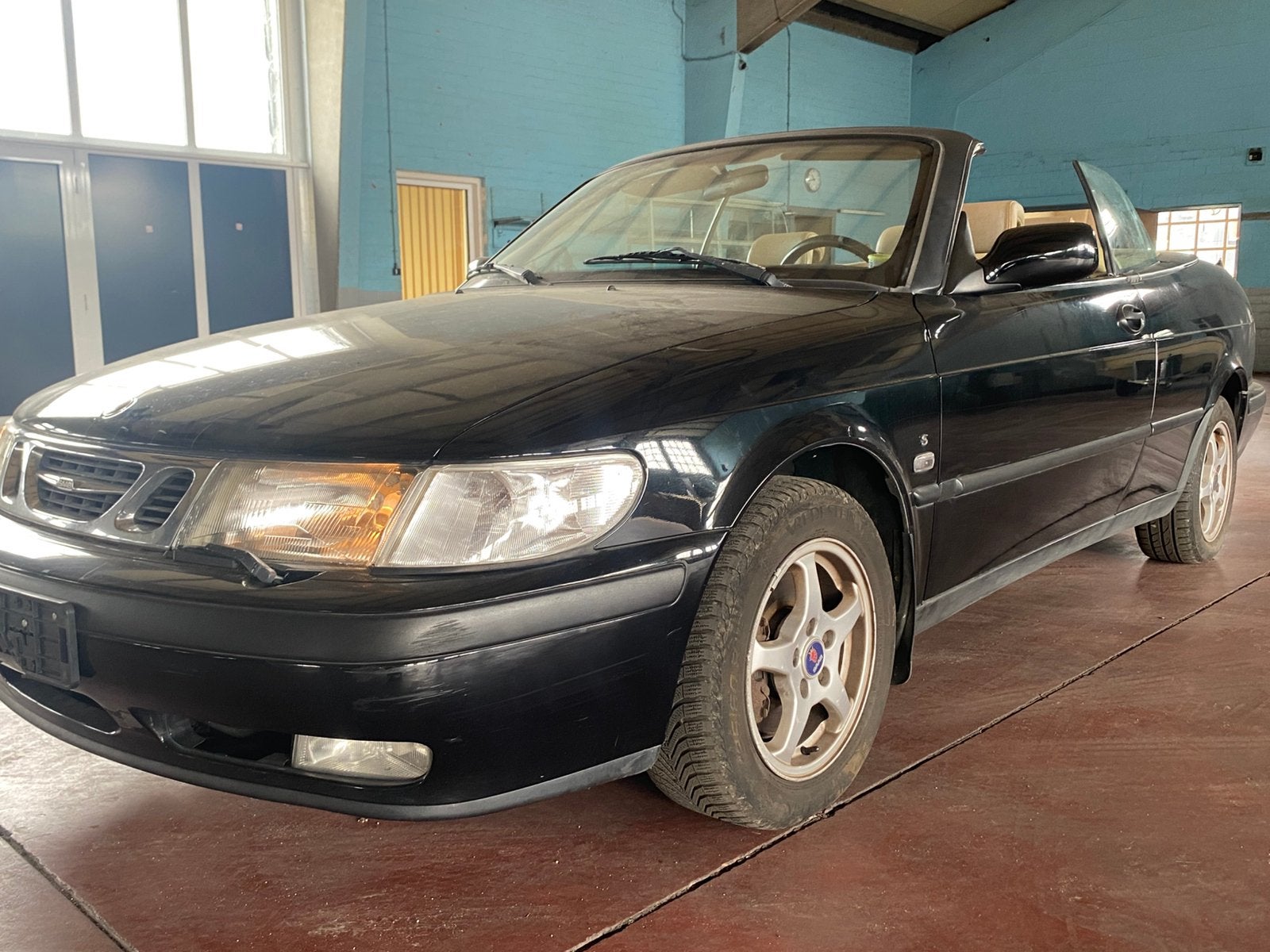 Saab 9-3 Cabrio 2.0i 16V – Projectwagen / Onderdelenwagen, Auto's, Saab, Beige, Particulier, Te koop, Saab 9-3