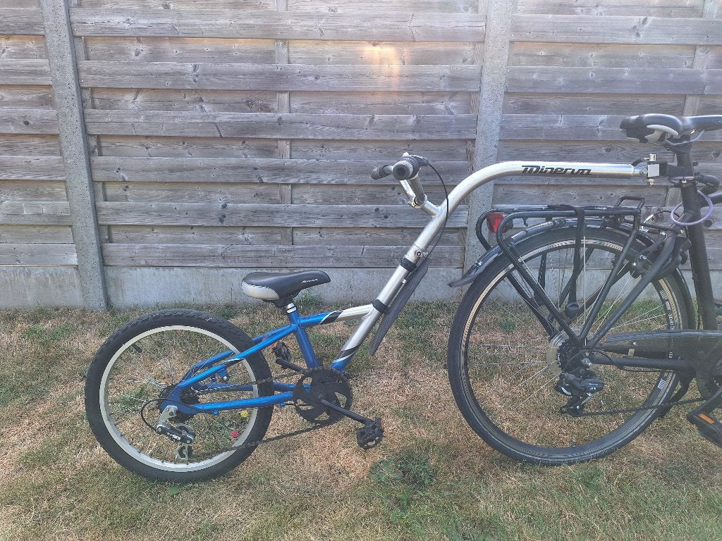 Aanhangfiets van minerva met 6 versnellingen, Vélos & Vélomoteurs, Accessoires vélo | Remorques, Enlèvement, Utilisé, Vélo suiveur