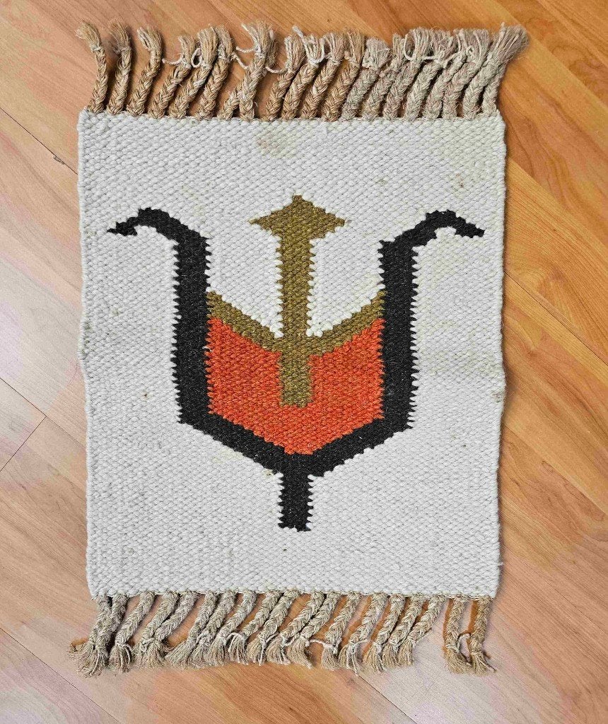 tapis Kilim 39/43 cm, Envoi, Utilisé, Vert, Autres styles