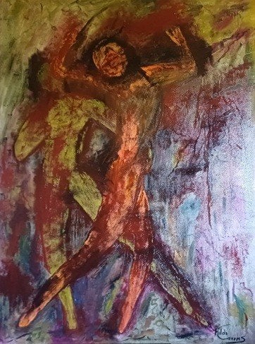 Kunsthandel Gennep - "Dance", Antiquités & Art, Art | Peinture | Moderne, Enlèvement ou Envoi, Peint à la main, Peinture à l'huile