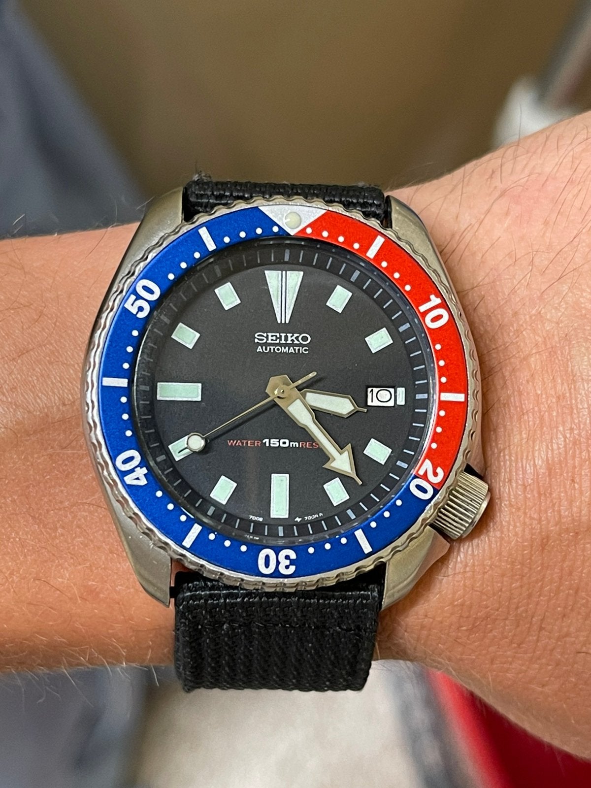 Seiko Scuba Diver's, Handtassen en Accessoires, Horloges | Heren, Seiko, Gebruikt, Staal, Polshorloge